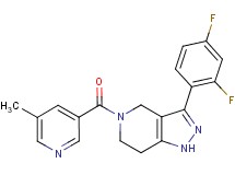 3-(2,4-difluorophenyl)-5-[(5-methylpyridin-3-yl)carbonyl]-4,5,6,7-tetrahydro-1H-pyrazolo[4,3-c]pyridine