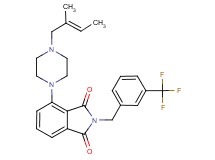 4-{4-[(2E)-2-methyl-2-buten-1-yl]-1-piperazinyl}-2-[3-(trifluoromethyl)benzyl]-1H-isoindole-1,3(2H)-dione