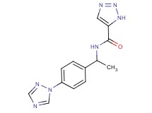 N-{1-[4-(1H-1,2,4-triazol-1-yl)phenyl]ethyl}-1H-1,2,3-triazole-5-carboxamide