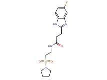3-(5-fluoro-1H-benzimidazol-2-yl)-N-[2-(pyrrolidin-1-ylsulfonyl)ethyl]propanamide