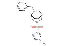 (1R*,5R*)-6-benzyl-3-[(1-methyl-1H-imidazol-4-yl)sulfonyl]-3,6-diazabicyclo[3.2.2]nonane