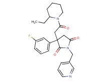 3-[2-(2-ethyl-1-piperidinyl)-2-oxoethyl]-3-(3-fluorophenyl)-1-(3-pyridinylmethyl)-2,5-pyrrolidinedione