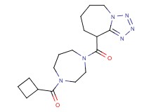 9-{[4-(cyclobutylcarbonyl)-1,4-diazepan-1-yl]carbonyl}-6,7,8,9-tetrahydro-5H-tetrazolo[1,5-a]azepine