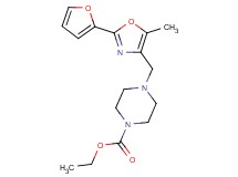 ethyl 4-{[2-(2-furyl)-5-methyl-1,3-oxazol-4-yl]methyl}-1-piperazinecarboxylate