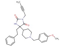 3-(2-butyn-1-yl)-5-[1-(4-methoxybenzyl)-4-piperidinyl]-5-(2-phenylethyl)-2,4-imidazolidinedione