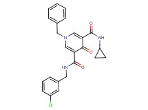 1-benzyl-N-(3-chlorobenzyl)-N'-cyclopropyl-4-oxo-1,4-dihydro-3,5-pyridinedicarboxamide