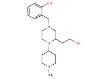 2-{[3-(2-hydroxyethyl)-4-(1-methyl-4-piperidinyl)-1-piperazinyl]methyl}phenol