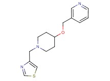 3-({[1-(1,3-thiazol-4-ylmethyl)piperidin-4-yl]oxy}methyl)pyridine