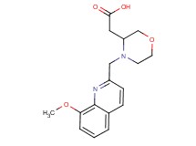 {4-[(8-methoxy-2-quinolinyl)methyl]-3-morpholinyl}acetic acid