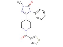 2-methyl-4-phenyl-5-[1-(3-thienylcarbonyl)piperidin-4-yl]-2,4-dihydro-3H-1,2,4-triazol-3-one