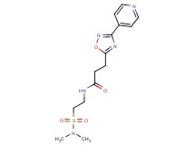 N-{2-[(dimethylamino)sulfonyl]ethyl}-3-(3-pyridin-4-yl-1,2,4-oxadiazol-5-yl)propanamide