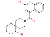 9-[(2-hydroxy-4-quinolinyl)carbonyl]-1-oxa-9-azaspiro[5.5]undecan-5-ol