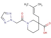 3-(3-methyl-2-buten-1-yl)-1-(2H-1,2,3-triazol-2-ylacetyl)-3-piperidinecarboxylic acid