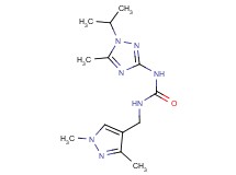 N-[(1,3-dimethyl-1H-pyrazol-4-yl)methyl]-N'-(1-isopropyl-5-methyl-1H-1,2,4-triazol-3-yl)urea