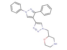 2-{[4-(1,3-diphenyl-1H-pyrazol-4-yl)-1H-1,2,3-triazol-1-yl]methyl}morpholine hydrochloride