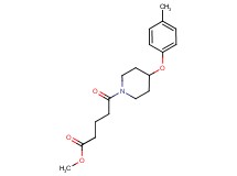 methyl 5-[4-(4-methylphenoxy)-1-piperidinyl]-5-oxopentanoate