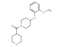 4-(2-methoxyphenoxy)-1-(tetrahydro-2H-pyran-4-ylcarbonyl)piperidine