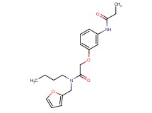 N-(3-{2-[butyl(2-furylmethyl)amino]-2-oxoethoxy}phenyl)propanamide