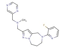 1-[5-(3-fluoro-2-pyridinyl)-5,6,7,8-tetrahydro-4H-pyrazolo[1,5-a][1,4]diazepin-2-yl]-N-methyl-N-(2-pyrazinylmethyl)methanamine