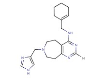 N-(cyclohex-1-en-1-ylmethyl)-7-(1H-imidazol-4-ylmethyl)-6,7,8,9-tetrahydro-5H-pyrimido[4,5-d]azepin-4-amine