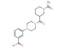 3-(4-{[1-(aminocarbonyl)-3-piperidinyl]carbonyl}-1-piperazinyl)benzoic acid