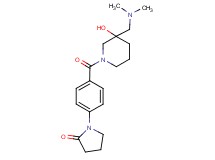 1-[4-({3-[(dimethylamino)methyl]-3-hydroxy-1-piperidinyl}carbonyl)phenyl]-2-pyrrolidinone