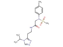 N-[2-(4-isopropyl-4H-1,2,4-triazol-3-yl)ethyl]-2-[(4-methylphenyl)(methylsulfonyl)amino]acetamide