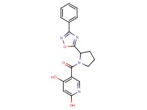 5-{[2-(3-phenyl-1,2,4-oxadiazol-5-yl)-1-pyrrolidinyl]carbonyl}-2,4-pyridinediol