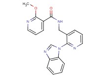 N-{[2-(1H-benzimidazol-1-yl)-3-pyridinyl]methyl}-2-methoxynicotinamide