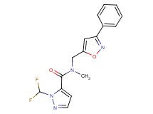 1-(difluoromethyl)-N-methyl-N-[(3-phenyl-5-isoxazolyl)methyl]-1H-pyrazole-5-carboxamide