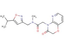 N-[(5-isopropylisoxazol-3-yl)methyl]-N-methyl-2-(3-oxo-2,3-dihydro-4H-pyrido[3,2-b][1,4]oxazin-4-yl)acetamide