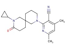 2-(8-cyclopropyl-9-oxo-2,8-diazaspiro[5.5]undec-2-yl)-4,6-dimethylnicotinonitrile