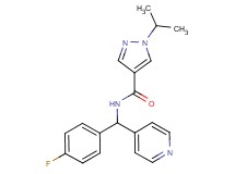 N-[(4-fluorophenyl)(4-pyridinyl)methyl]-1-isopropyl-1H-pyrazole-4-carboxamide