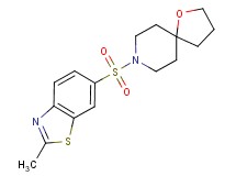8-[(2-methyl-1,3-benzothiazol-6-yl)sulfonyl]-1-oxa-8-azaspiro[4.5]decane