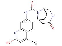 rel-(1S,6R)-N-(2-hydroxy-4-methyl-7-quinolinyl)-4-oxo-3,9-diazabicyclo[4.2.1]nonane-9-carboxamide