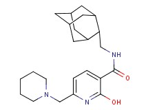 N-(2-adamantylmethyl)-2-hydroxy-6-(1-piperidinylmethyl)nicotinamide