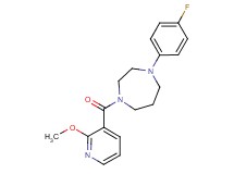 1-(4-fluorophenyl)-4-[(2-methoxy-3-pyridinyl)carbonyl]-1,4-diazepane
