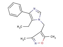 4-[(5-ethyl-4-phenyl-1H-imidazol-1-yl)methyl]-3,5-dimethylisoxazole