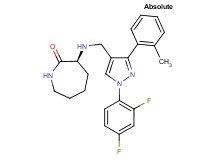 (3S)-3-({[1-(2,4-difluorophenyl)-3-(2-methylphenyl)-1H-pyrazol-4-yl]methyl}amino)-2-azepanone