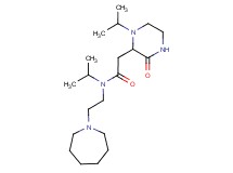 N-(2-azepan-1-ylethyl)-N-isopropyl-2-(1-isopropyl-3-oxopiperazin-2-yl)acetamide