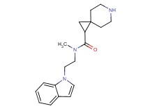 N-[2-(1H-indol-1-yl)ethyl]-N-methyl-6-azaspiro[2.5]octane-1-carboxamide hydrochloride