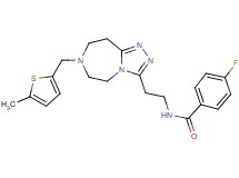 4-fluoro-N-(2-{7-[(5-methyl-2-thienyl)methyl]-6,7,8,9-tetrahydro-5H-[1,2,4]triazolo[4,3-d][1,4]diazepin-3-yl}ethyl)benzamide