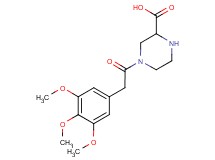 4-[(3,4,5-trimethoxyphenyl)acetyl]piperazine-2-carboxylic acid