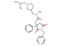 2-[2,5-dioxo-3-phenyl-1-(4-pyridinylmethyl)-3-pyrrolidinyl]-N-[(1-isobutyl-3-pyrrolidinyl)methyl]-N-methylacetamide