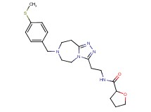N-(2-{7-[4-(methylthio)benzyl]-6,7,8,9-tetrahydro-5H-[1,2,4]triazolo[4,3-d][1,4]diazepin-3-yl}ethyl)tetrahydro-2-furancarboxamide