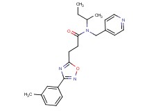 N-(sec-butyl)-3-[3-(3-methylphenyl)-1,2,4-oxadiazol-5-yl]-N-(pyridin-4-ylmethyl)propanamide