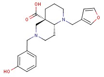 (4aS*,8aR*)-1-(3-furylmethyl)-6-(3-hydroxybenzyl)octahydro-1,6-naphthyridine-4a(2H)-carboxylic acid