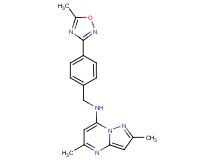 2,5-dimethyl-N-[4-(5-methyl-1,2,4-oxadiazol-3-yl)benzyl]pyrazolo[1,5-a]pyrimidin-7-amine