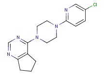 4-[4-(5-chloro-2-pyridinyl)-1-piperazinyl]-6,7-dihydro-5H-cyclopenta[d]pyrimidine