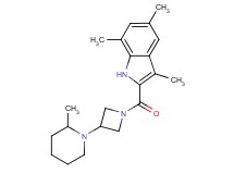 3,5,7-trimethyl-2-{[3-(2-methyl-1-piperidinyl)-1-azetidinyl]carbonyl}-1H-indole